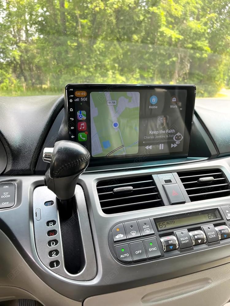 Double Din Radio for Honda Odyssey 2010 Android Car Stereo with Wireless Carplay Android Auto, 10