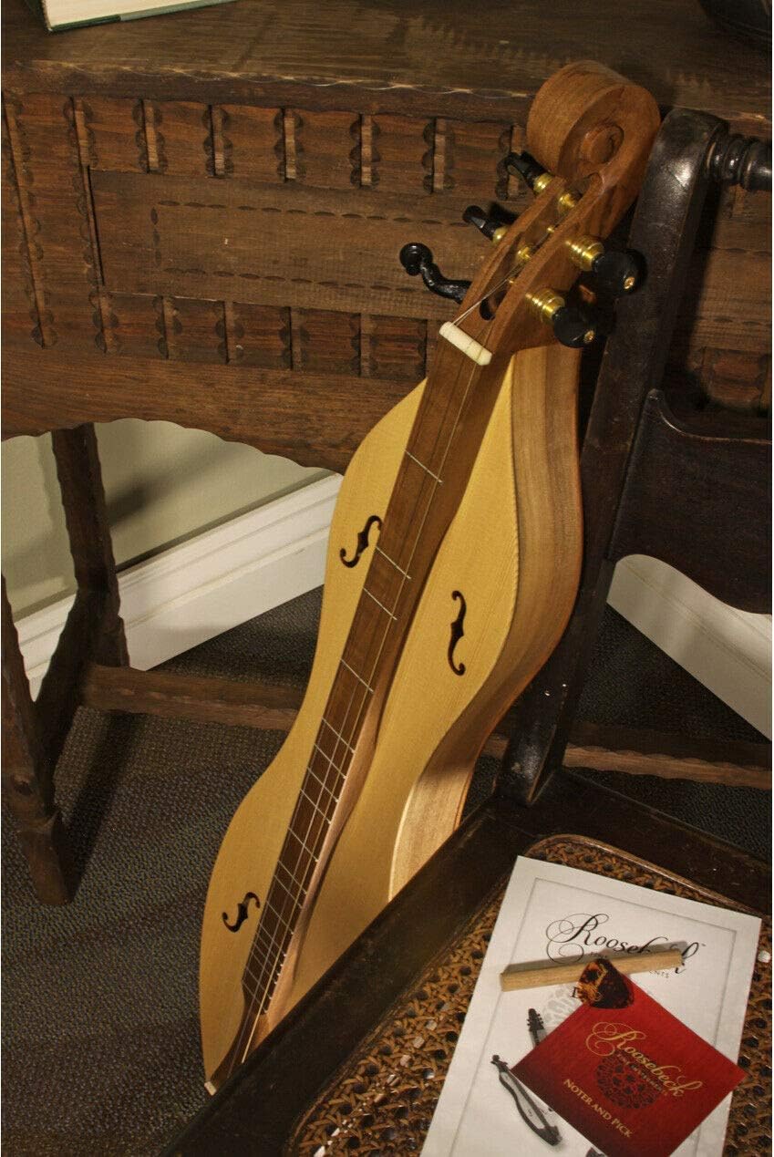 Includes: Dulcimer 4-string F-holes, Walnut & Spruce + Snark Clip-On Chromatic Tuner