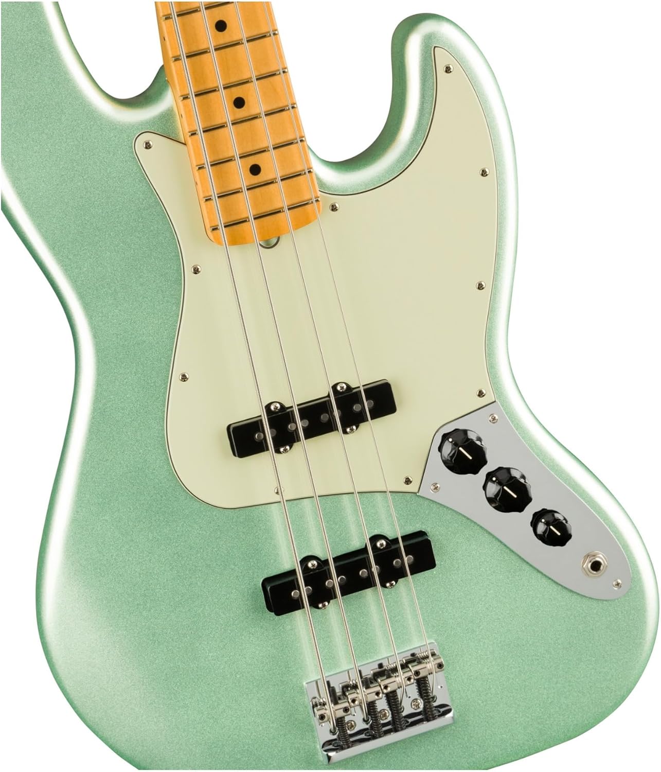 Fender American Professional II Jazz Bass, Mystic Surf Green, Maple Fingerboard