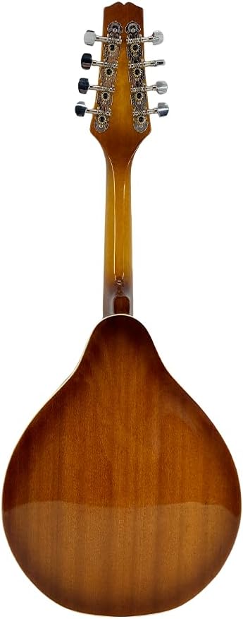 Electric Acoustic Mandolin A Style 8 String, Mahogany Body w/Built-in Pickup – Full Kit for Stage, Studio & Home (Includes Gig Bag, Audio Cable, Strap & Picks)
