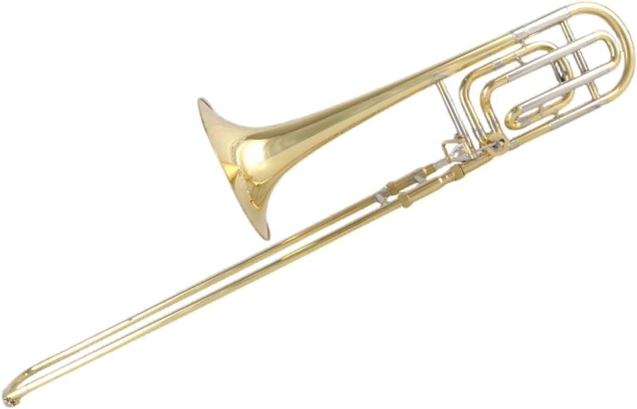 Adult Trombone Instrument Tenor Trombone Playing Instrument Gold And Silver Color B Flat Key Transposition