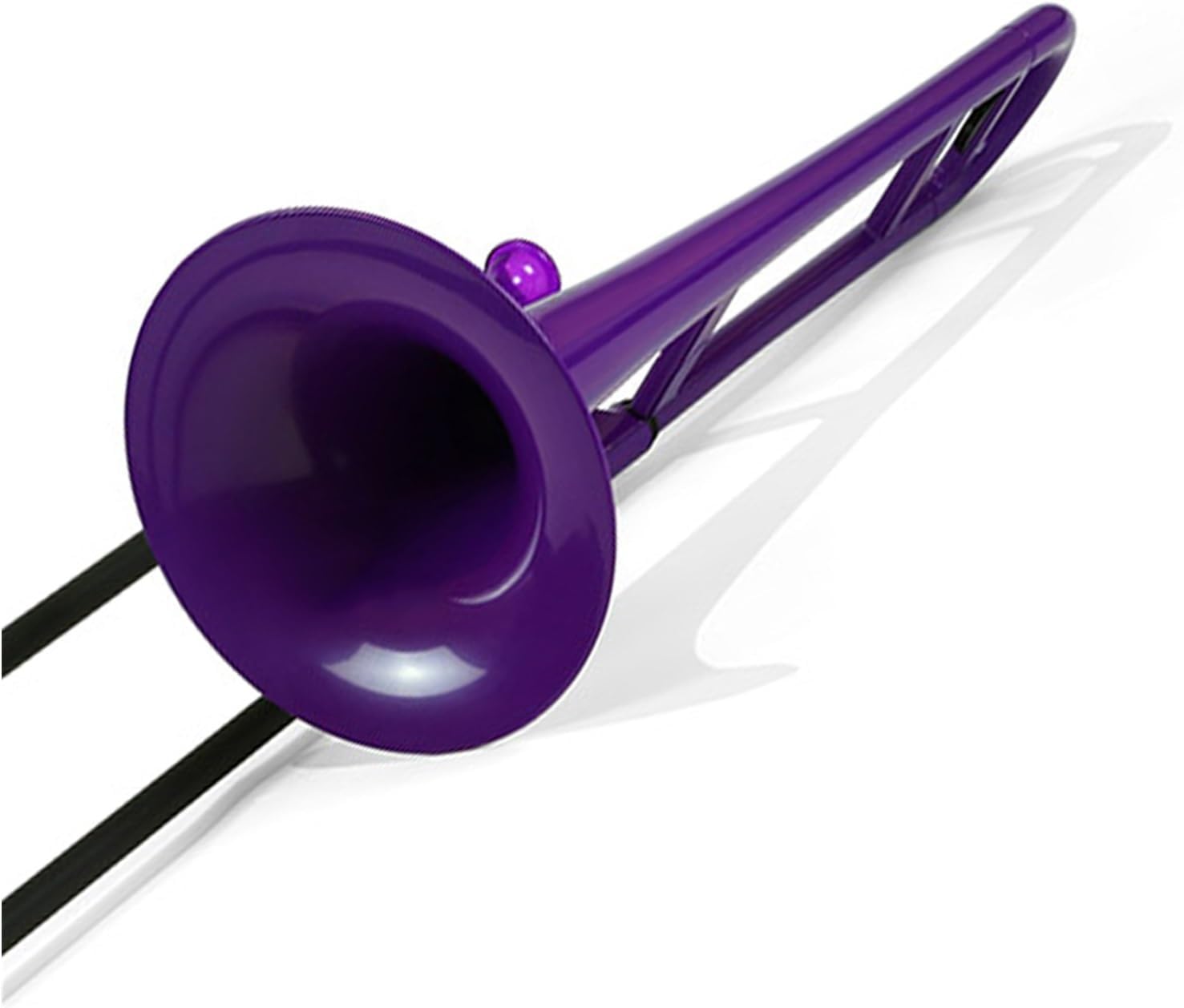 Adult Trombone Instrument Professional Colorful Plastic Brass Instrument Tenor B Flat Suitable For Beginners And Adults Trombone(Purple)