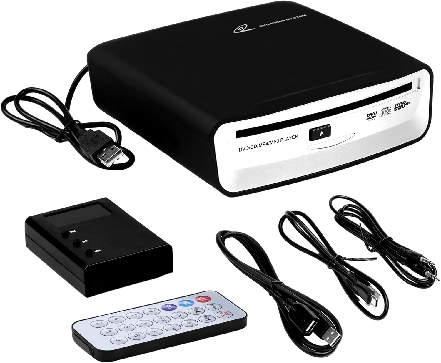 USB Portable External Universal CD Player for Car，TV，Mac，Laptops，Desktops，PC with Plug and Play USB Port AUX Port for Android 4.4 and Above Navigation