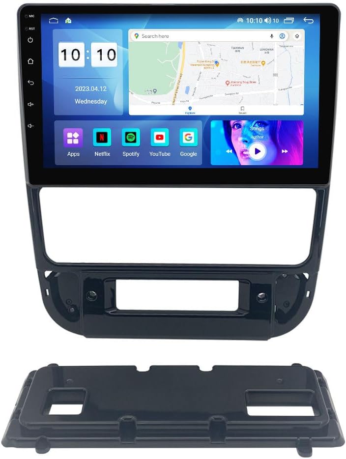 Android Car Stereo for Peugeot 406 1999-2004 Black,9 inch IPS Touchscreen with Upgrade Wireless CarPlay & Android Auto,WiFi/GPS,Support SWC and Subwoofer,8-Core 8G+256G