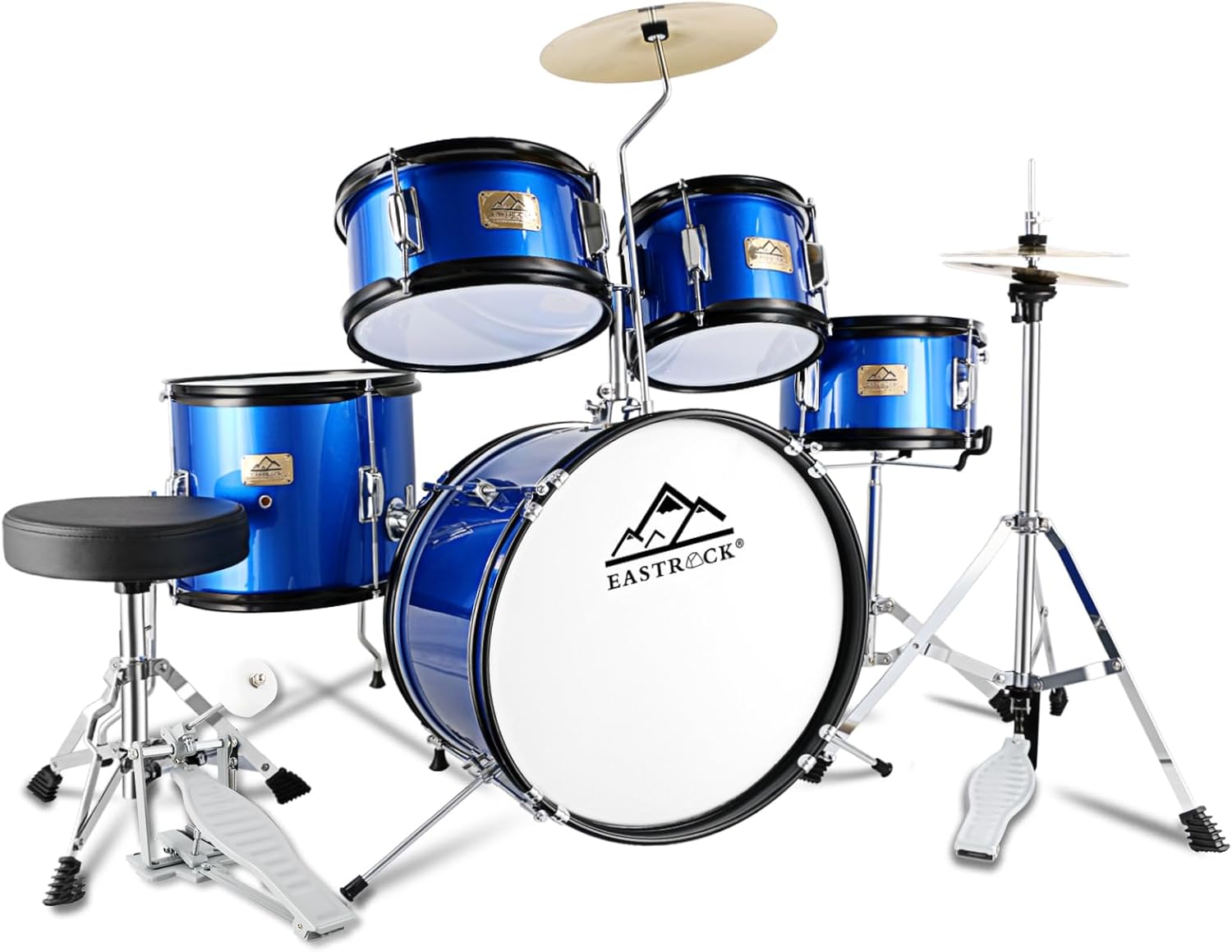 EASTROCK Drum Set, 5 Piece 16