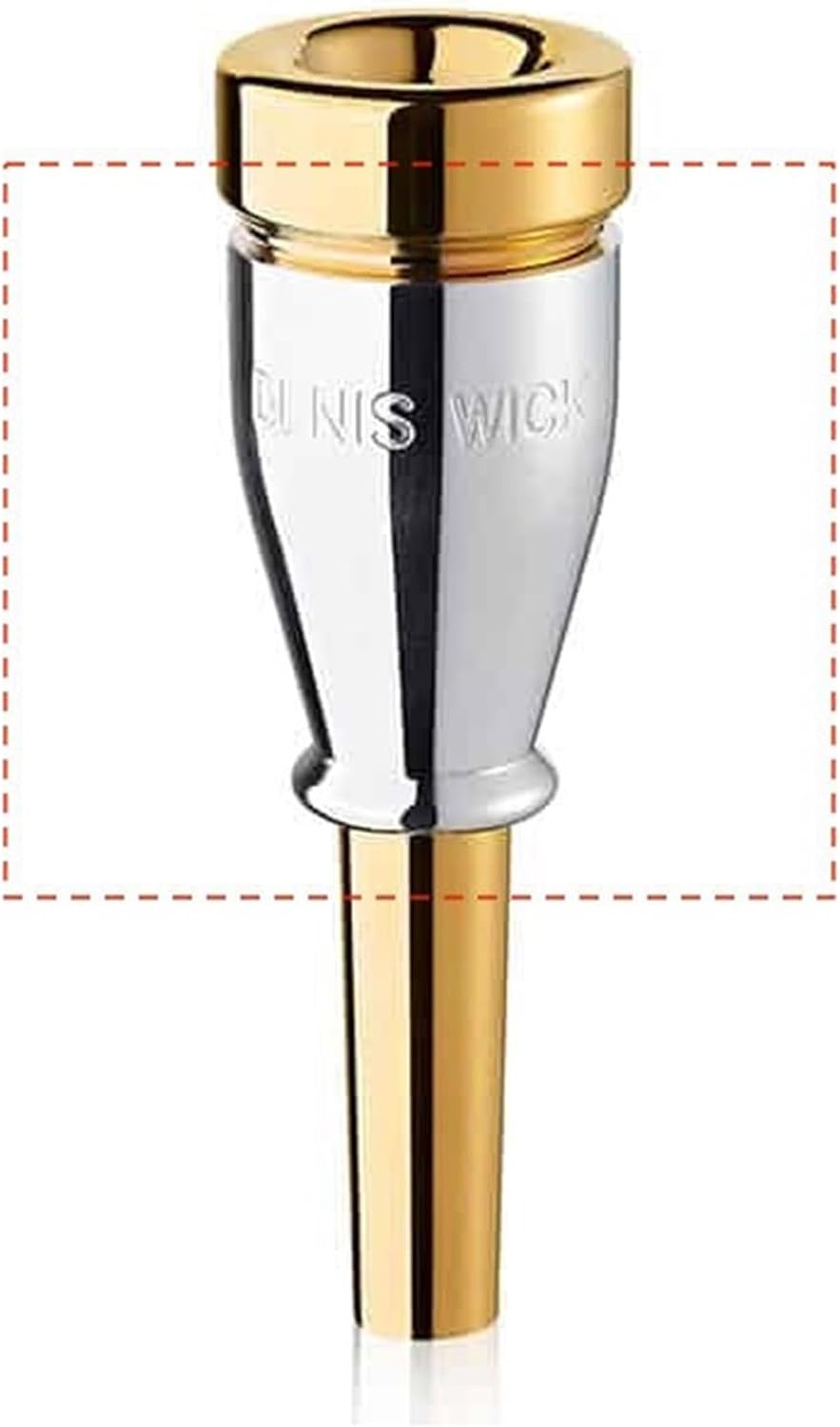 Denis Wick Heavytop Conversion Booster for Trumpet Mouthpieces, Silver Plated, 6181 - Precision-Weighted for Smoother Tone, More Endurance & Volume - Ideal Add-On for Live & Stadium Performances