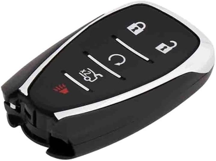 KarParts360 for Chevy Cruze 2016 Keyless Entry Transmitter | Black | 5 Button | with Alarm System Remote Control