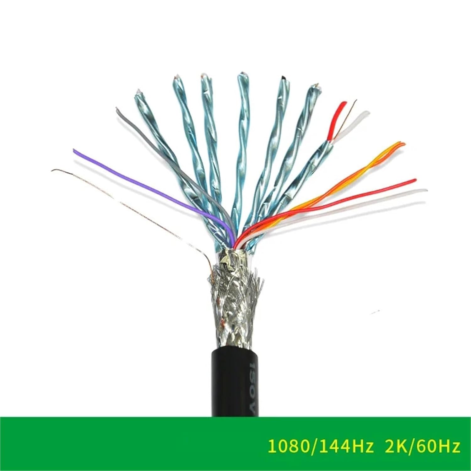 DVI Cable DVI-D 24+1 pin 1080P@144HZ 2K@60HZ Male to Male DVI to DVI Cable for Projector Laptop DVD HDTV Xbox 1.5m/3m/5m/8m(1.5m)