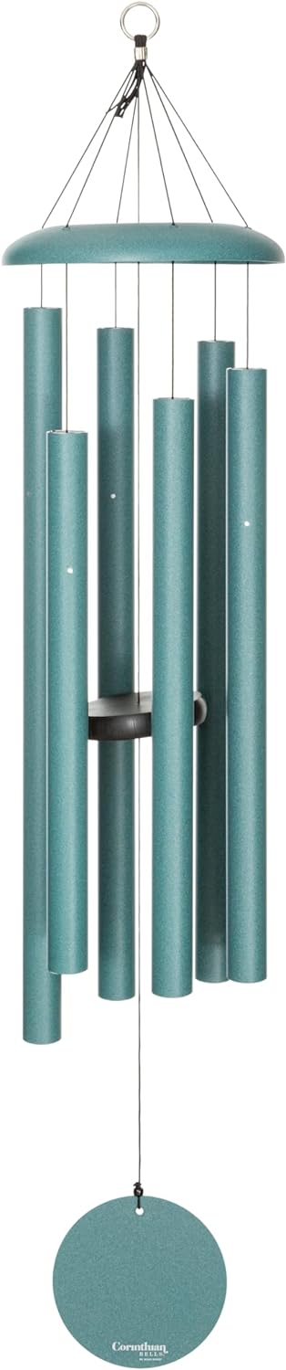 Corinthian Bells by Wind River - 44 inch Patina Green Wind Chime for Patio, Backyard, Garden, and Outdoor Decor (Aluminum Chime) Made in The USA