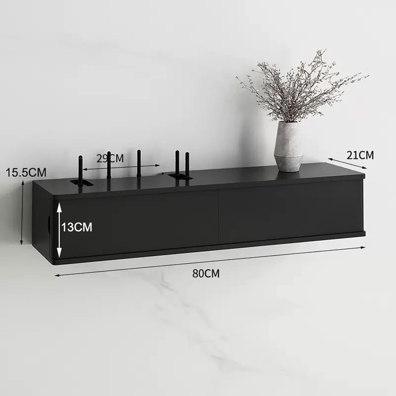 Wall Shelf Floating Shelf Wall Mounted TV Cabinet Set-top Box Router Shelf TV Stand TV Media Console TV Bracket TV Wall Unit Decor Gaming Shelf Home Entertainment Center Wall Mount Corner Shelves