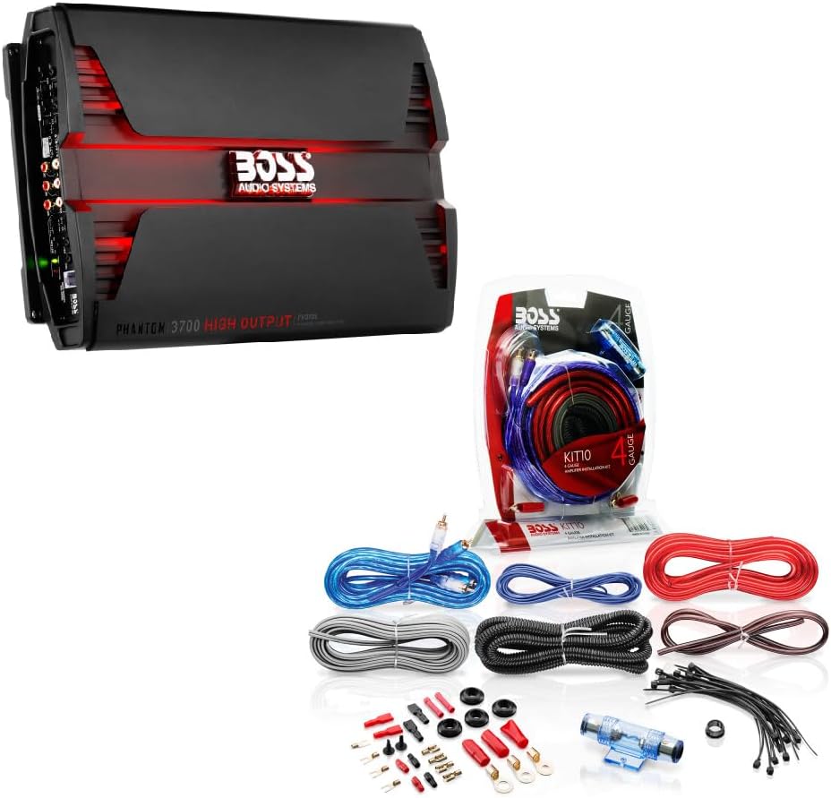 BOSS Audio Systems 5-Channel Amplifier + Wiring Kit