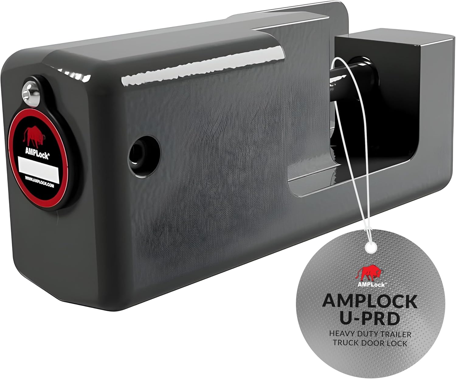 AMPLock - U-PRD Rolled-Up Door Heavy Duty RV Trailer Lock - Patented Anti-Theft Cargo Truck Trailer Locks for Doors, RV Door Enclosed Locks Protection and Security with Push-and-Lock System and Keys