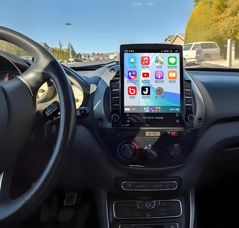 Double Din Car Stereo Radio Upgraded for Land Rover Freelander 2 LR2 2007-2012 GPS Navi Head Unit 9.7 inch Touch Screen Android 14 Support Wireless Carplay Android Auto-/FM/SWC/WiFi/Bluetooth/Camera