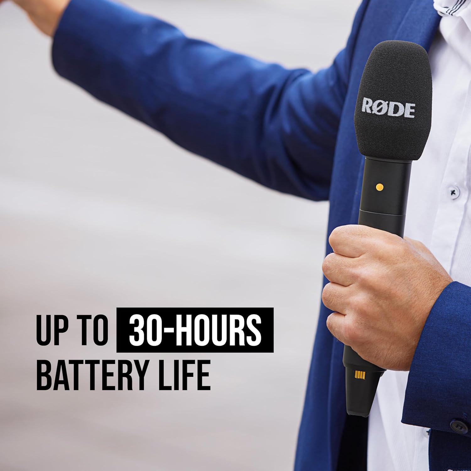 RØDE Interview PRO Wireless Handheld Condenser Microphone with a Broadcast-Grade Capsule and 32-bit Float On-Board Recording for Content Creation, Media and Interviews