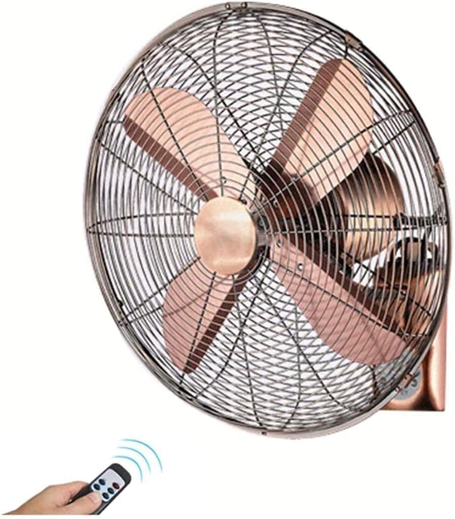 Residential Wall Mount Wall-Mounted Fan with Remote Control Timing, High-Speed Three-Speed Adjustable, Silent and Energy Saving, for Home Office Commercial Industry,W,400mm/H,450mm (Size : W:450mm/H: