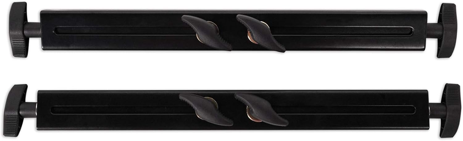 Rockville RXS20 Portable Mixer Stand 300 lbs Capacity, Adjustable Height 24-36in, Adjustable Width 13.8-23.6in, Collapsible, Padded Platform, Perfect for DJs and Musicians