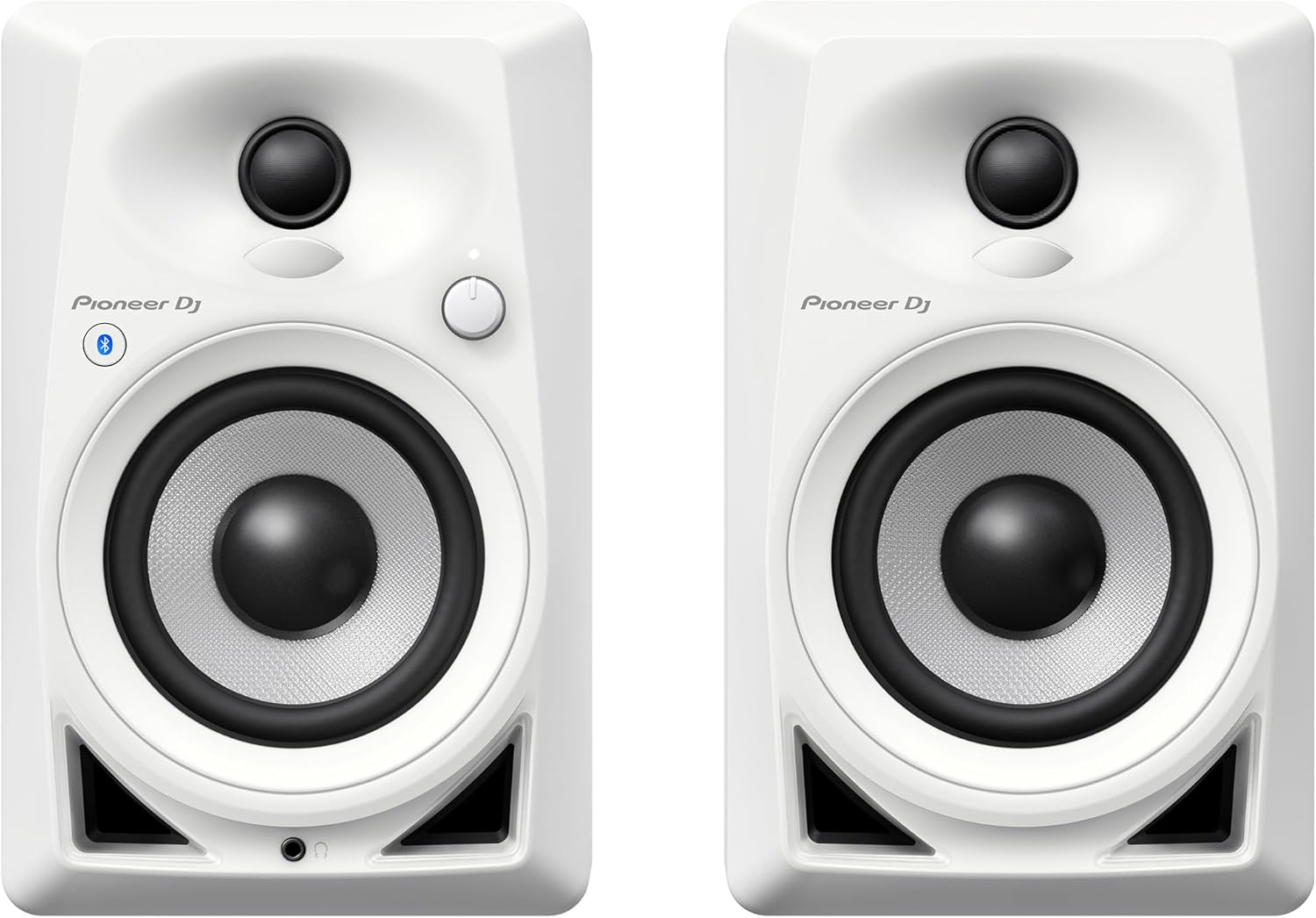 Pioneer DJ DM-40BT Desktop Monitor System with Bluetooth Functionality, 4-Inch (Pair, White)