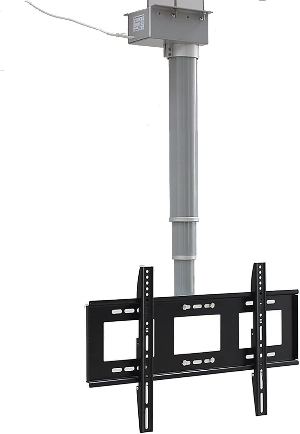 Motorised TV Bracket Stand - Height Adjustable TV Stand and Wall Mount Motorized Tv Mount, Motorized Ceiling TV Mount, with Remote Control, Fits 26-70 Inch Low Profile TV