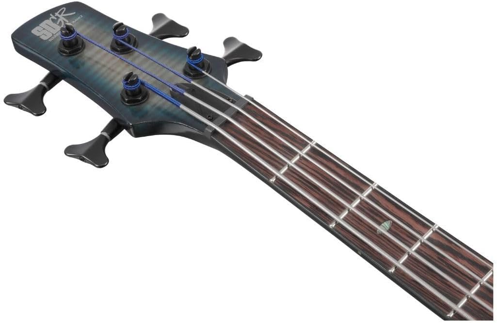 Ibanez SRD900 Bass Workshop 4-String Right-Handed Electric Bass Guitar with Okoume Body, Maple and Walnut Neck, and Panga Panga Fingerboard (Cosmic Blue Starburst Low Gloss)