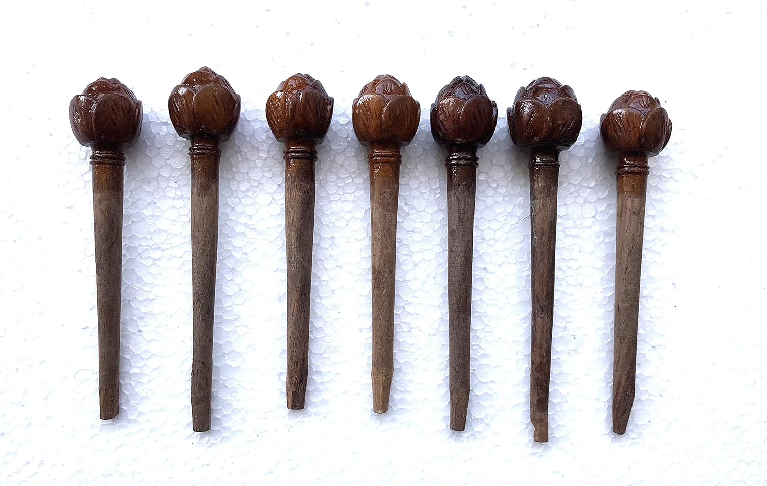 Main Khunti Peg for Sitar full set of 7 Gulab Rose design