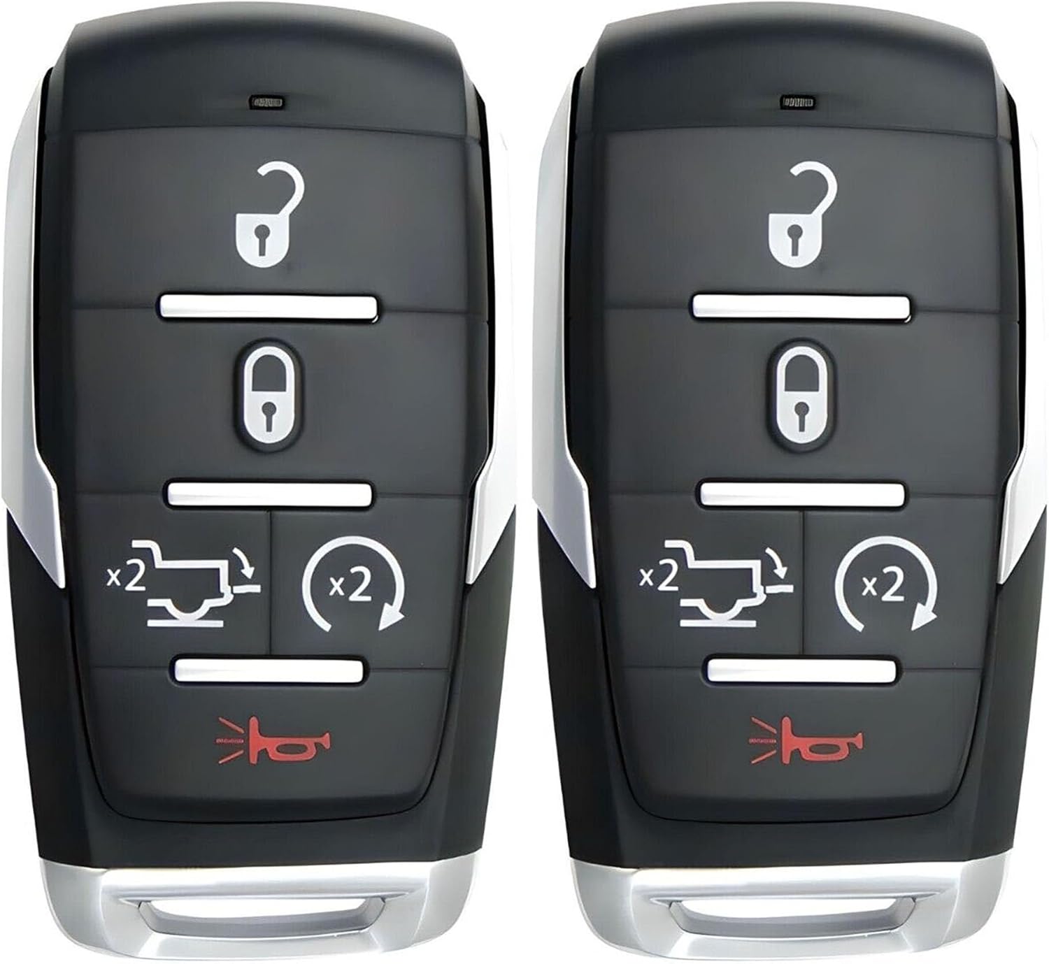 2X New Quality Replacement Proximity Key Fob Remote Compatible with & Fit for 2019-2023 RAM 1500 - MPN OHT-4882056-05