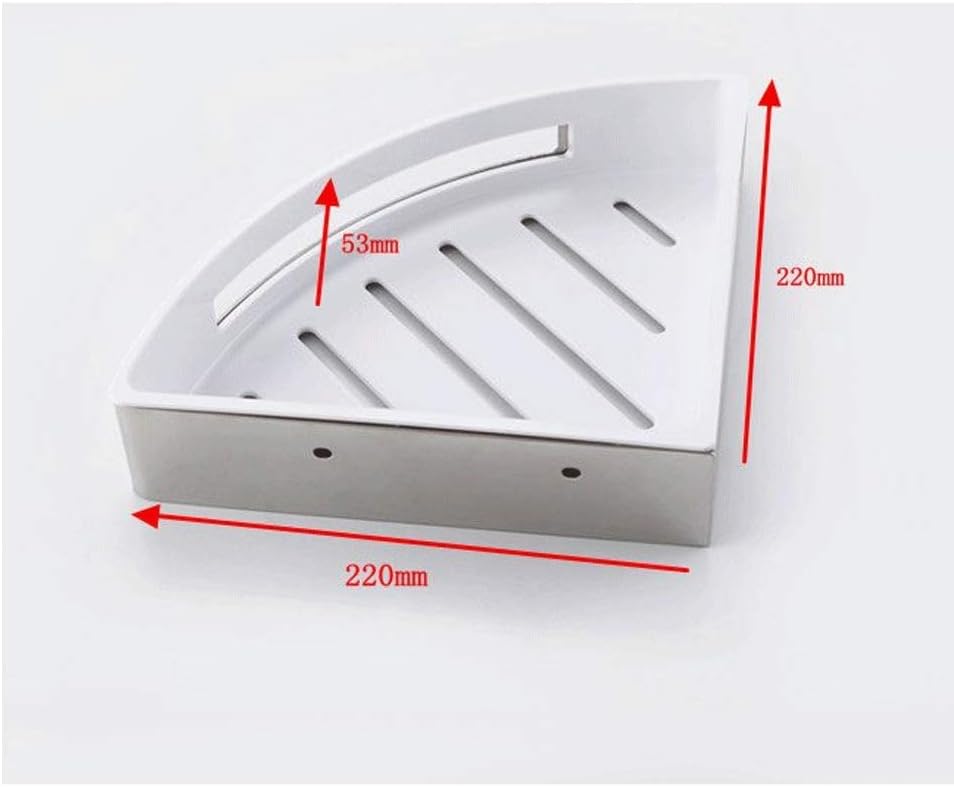 Corner Caddy, Drill Free with Glue or Wall Mount with Screws,No Damage Stainless Steel Shower Wall Shelves Triangle,Brushed Nickel