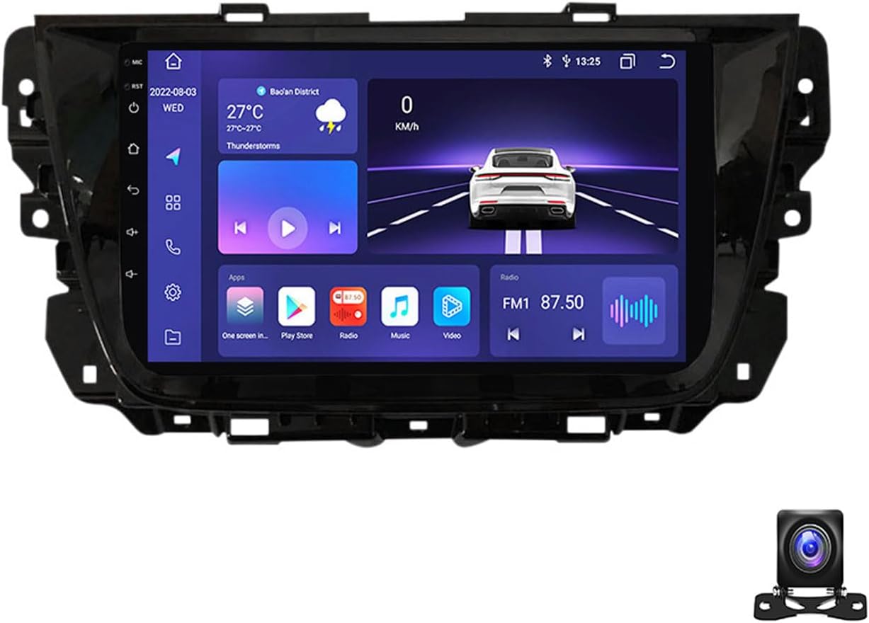 9 Inch Touch Screen Car Stereo with Navigation Compatible with MG GS 2015~2017 Android Car Radio Compatible with Carplay Android Auto Radio FM RDS DSP SWC 4G,M800S 8G+256G