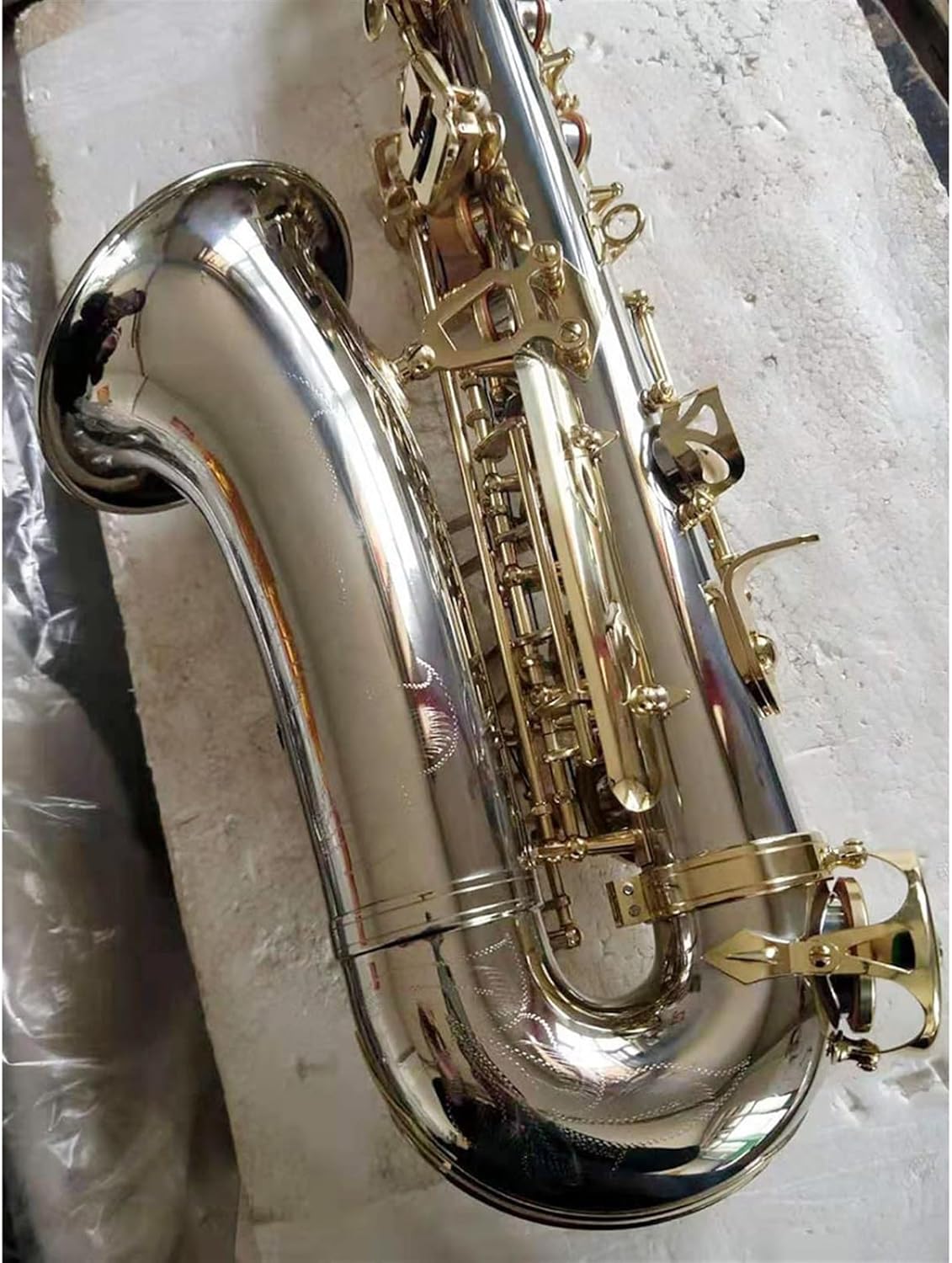 Beginner saxophone E Flat Alto Saxophone Wind Instrument White Copper Saxophone For Beginners To Play The Saxophone Instrument