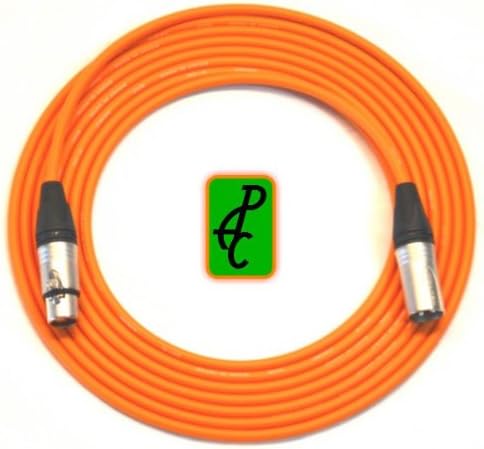 75 ft Canare Quad Patch Cable Orange Neutrik XLR Male - Female