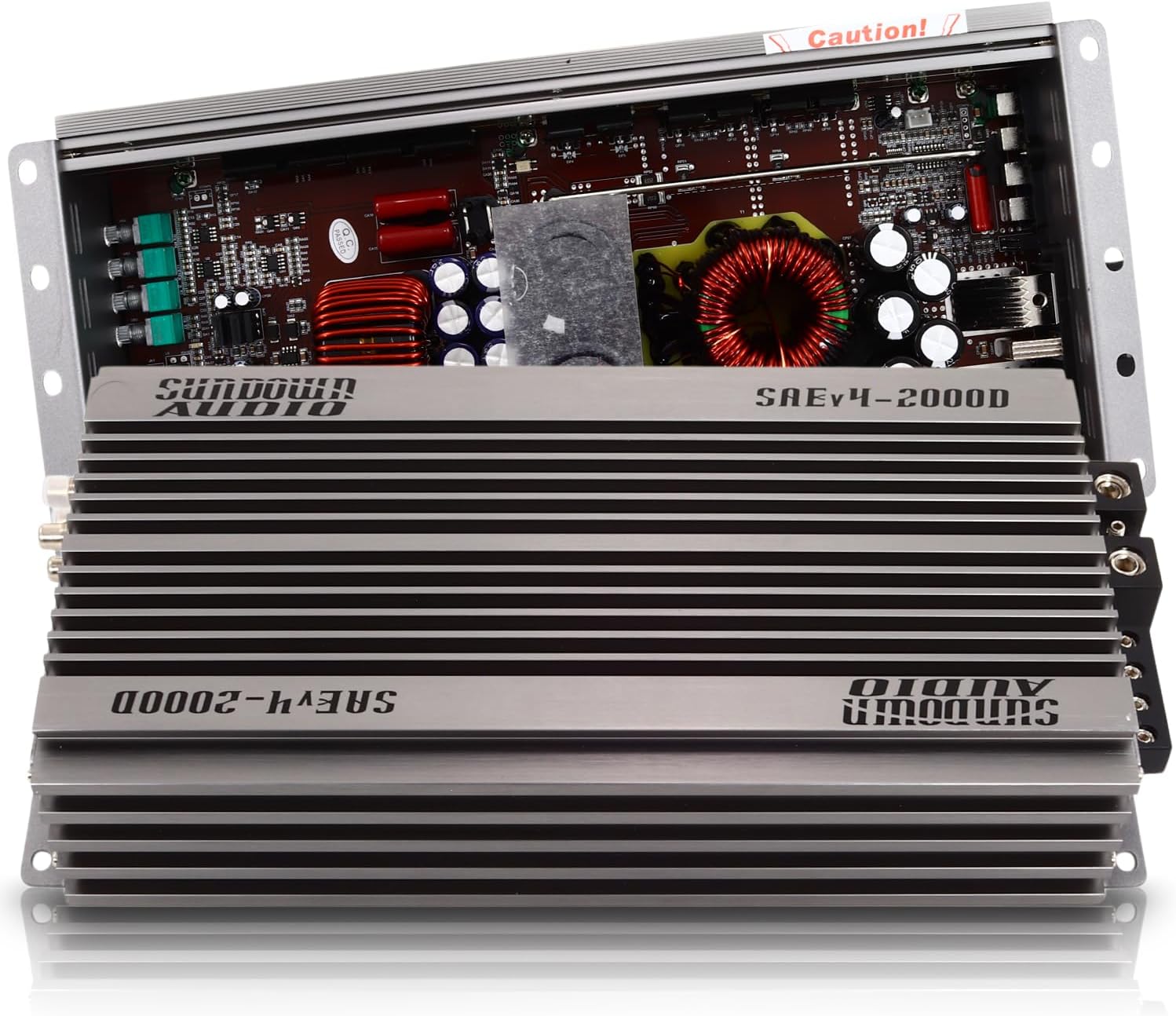 Sundown Audio SAE-2000.1D Class D Monoblock Amplifier - 2000W RMS @ 1Ω - Competition Grade Sub Amp with Dual MOS-FET, Advanced Filters, Heavy Duty Heat Sink, & Remote Bass Control