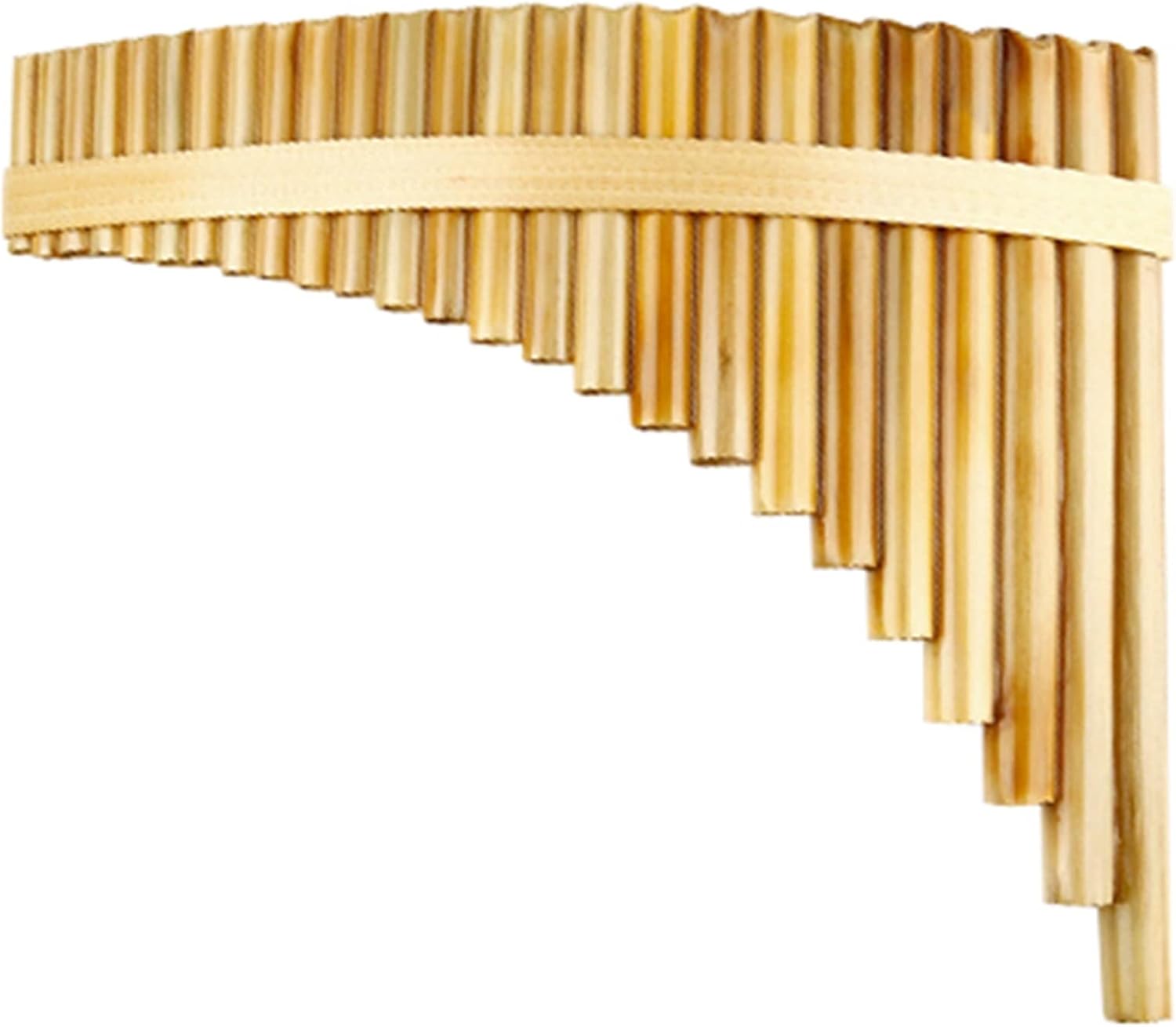 25 Pipes Pan Flute Natural Reed Pan Flute Panpipes G Key Handmade Woodwind Instrument in G Key (Color : Left)