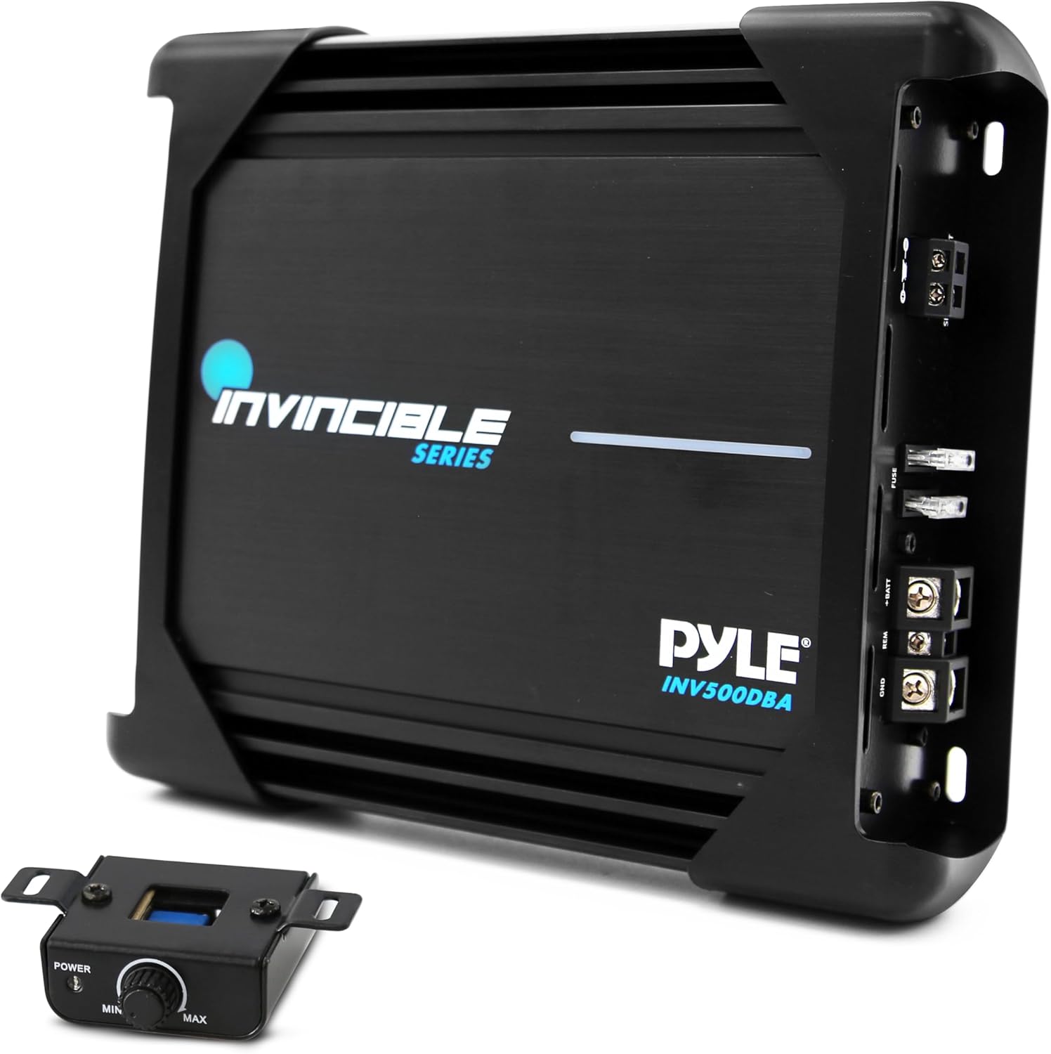 Pyle 1000W Monoblock Car Audio Amplifier – 1 Channel MOSFET Power Amp with Bass Boost, Low Pass Filter, Subsonic Circuitry, RCA Inputs, Remote Control & Thermal Protection (9