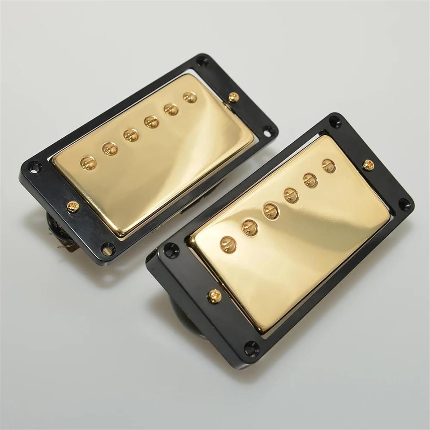 electric guitar pickup set Alnico II Humbucker Pickup Classic Nickel 57 GB Style Pickup Gold Chrome Cover For Electric Guitar (Color : 3)