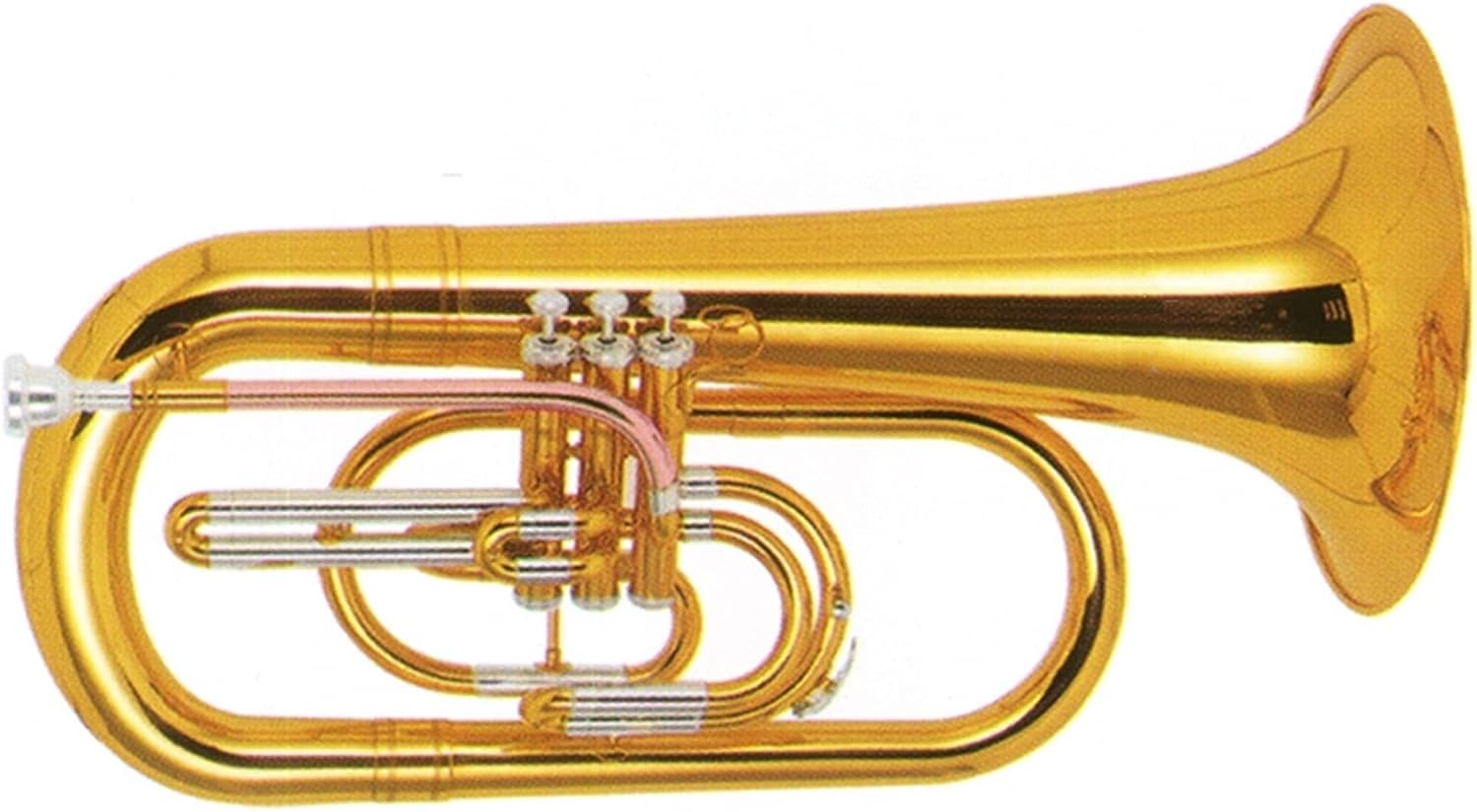 Gold Lacquer Tone Bb Marching Euphonium Student Euphonium