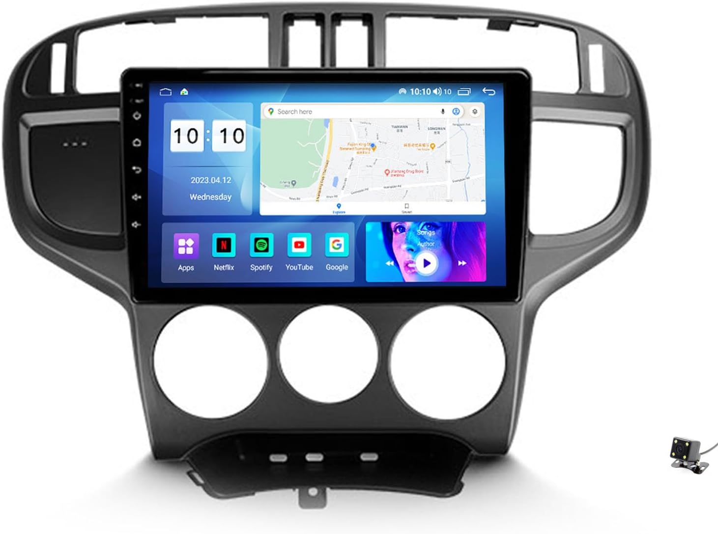 Android 12 Car Radio Stereo for Hyundai Matrix 2001-2010 9 Inch Head Unit Touch Screen Car Stereo with Car-Play, Android Auto, Backup Camera, GPS, WiFi, DSP SWC Car Audio Receiver