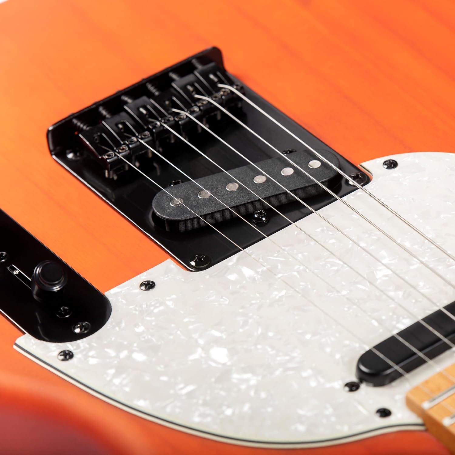 Grote Solid Electric Guita Right Handed TL Style (Coma Red)