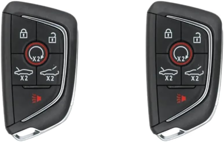 Replacement Smart Key Fob for 2020-2022 Compatible with Corvette C8 FCC YG0G20TB1 YGOG2OTB1 Part Number 13536982 13538850 Pack of 2