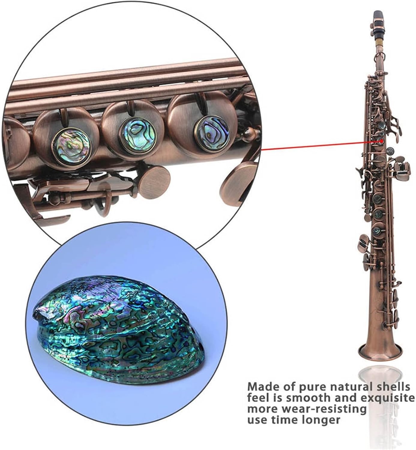 Sax Beginners Kit Saxophone Saxophone Bb Saxofon Retro Red Copper Sax Woodwind Musical Instrument with Case Gloves Cleaning Cloth Accessories Wind Instrument