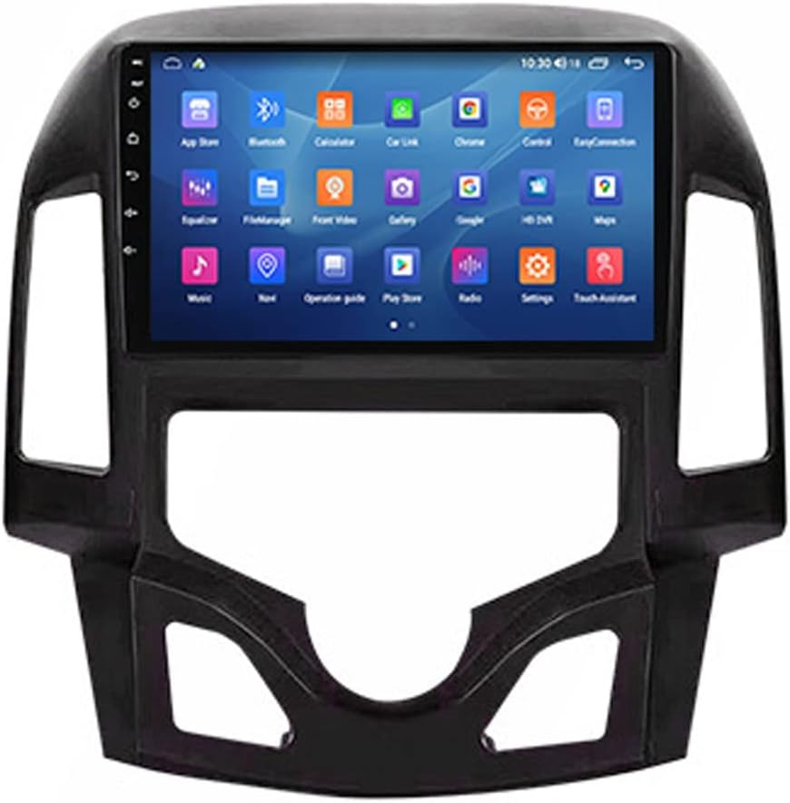 Double Din Car Stereo Receiver, 9 Inch IPS Touch Screen Car Radio Bluetooth Multimedia MP5 Player for Hyundai I30 2007-2012 Support Navigation/Backup Camera/SWC/Carplay