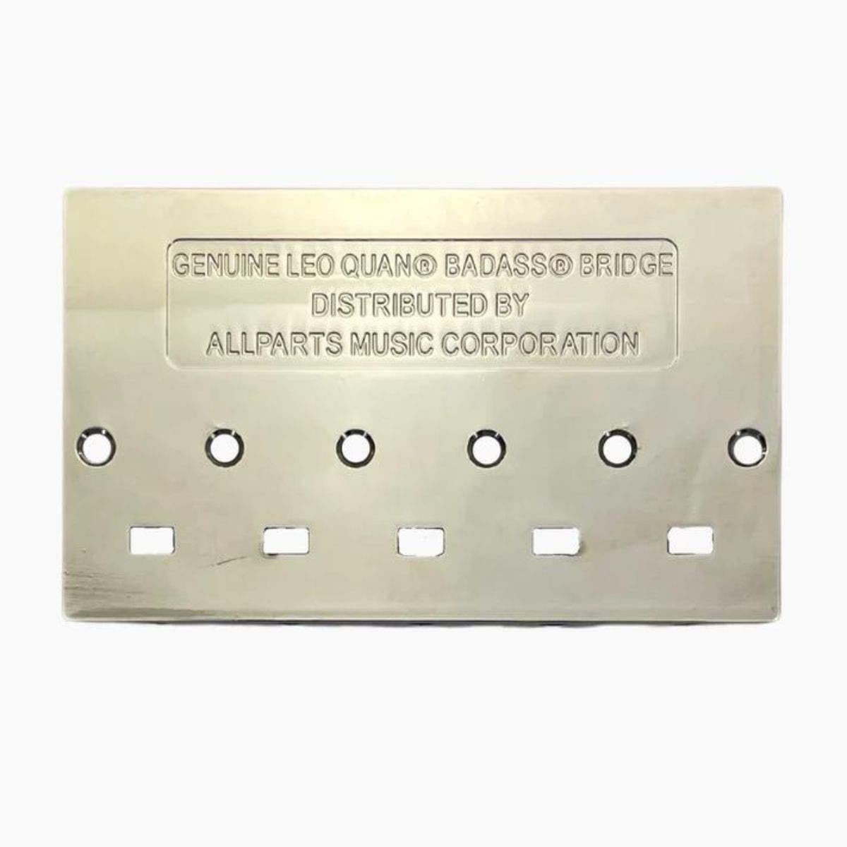 Leo Quan Badass V 5 String Bass Bridge Grooved Saddles Nickel