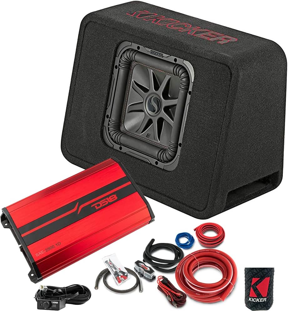 KICKER Subwoofer and Amp Package of 3 Items - 10