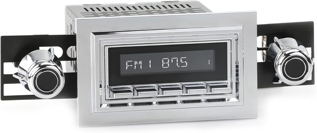 RetroRadio Compatible with 1981-87 Lincoln Town Car Features Include Bluetooth, USB, AM/FM HC-M2-121-55-75L4