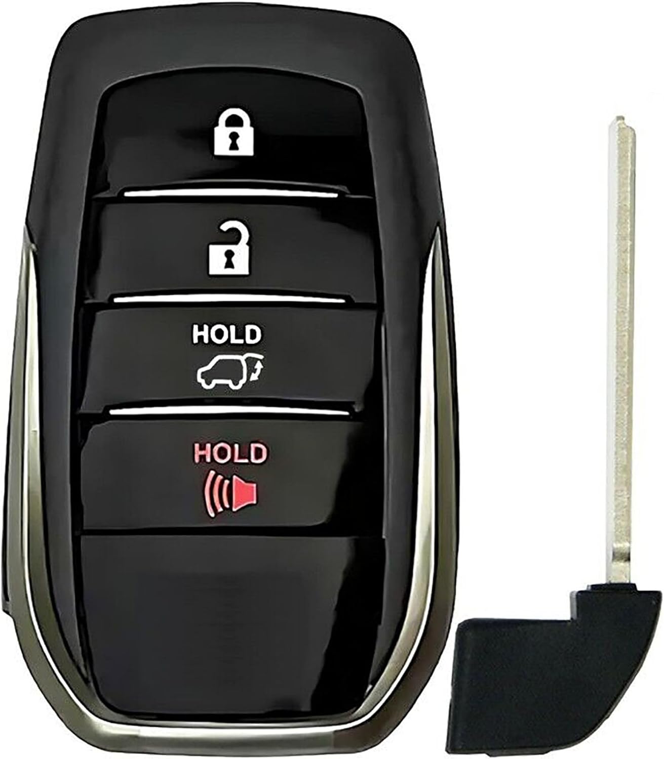 1x New Quality Replacement Proximity Key Fob Compatible with & Fit for 2018-2019 Toyota Land Cruiser - MPN HYQ14FBA-N-06