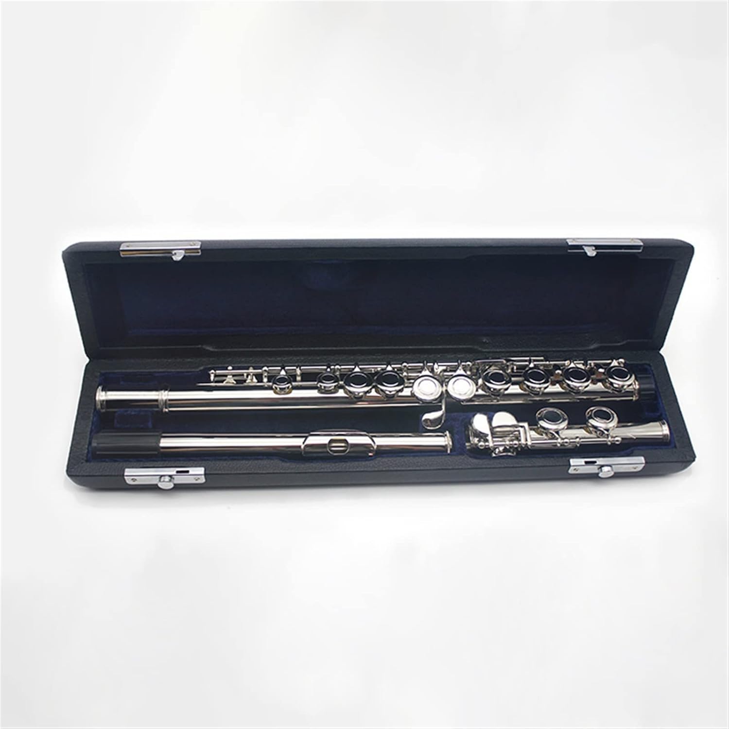 TSTS Flutes Musical Instrument Left-Handed 16-Hole C Key Flute Closed Holes Nickel-Plated Backhand Professional Flute Woodwind Musical Instrument