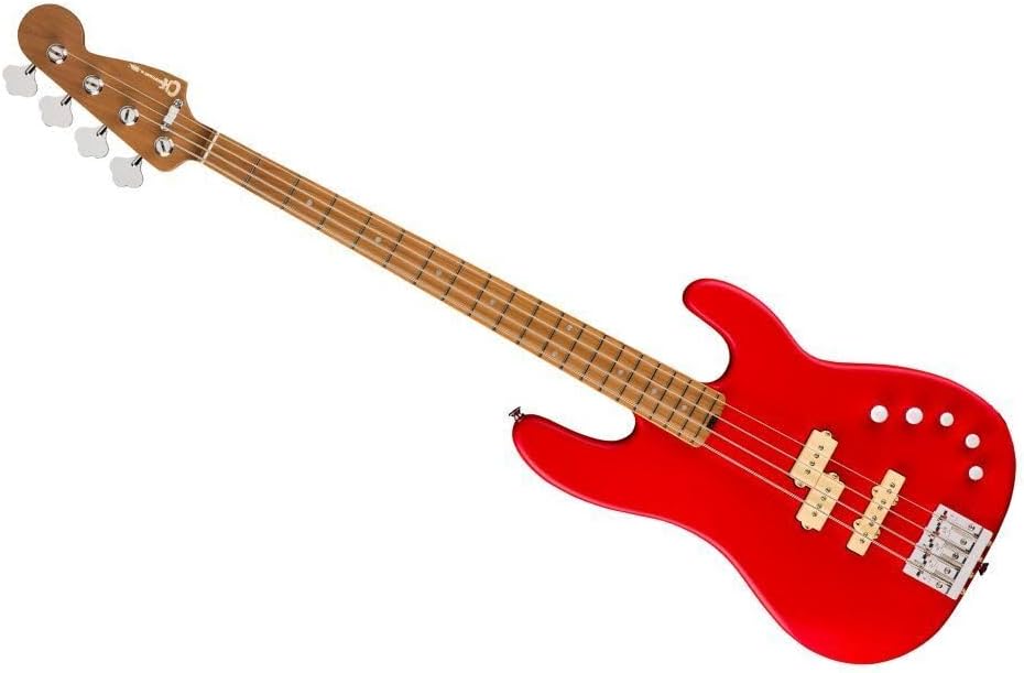 Charvel Pro-Mod San Dimas Bass PJ IV MAH Electric Bass - Satin Ferrari Red