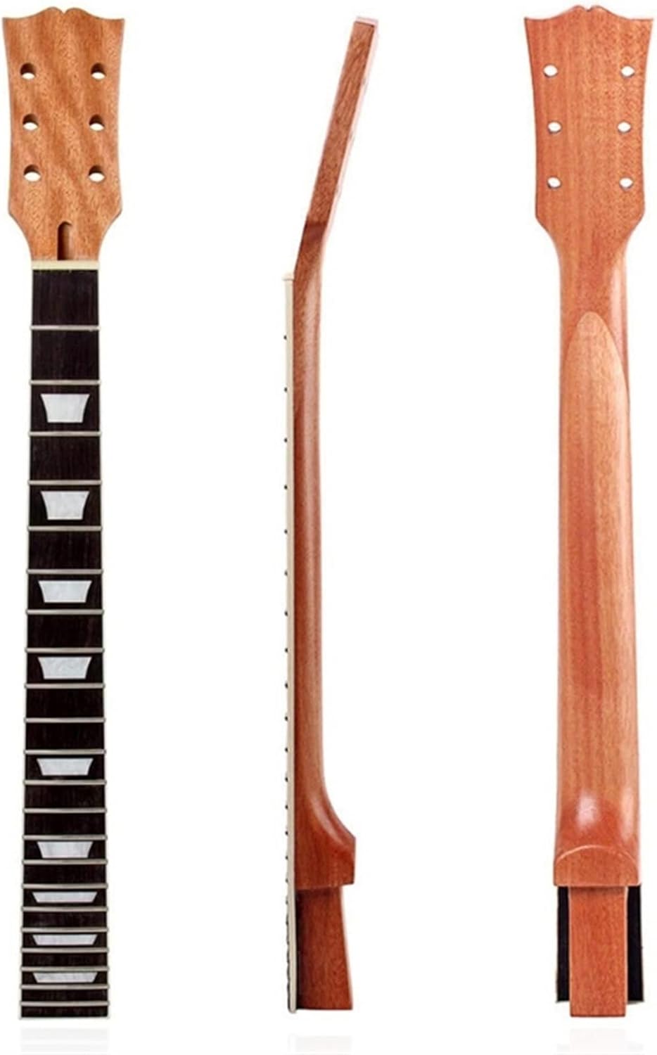 TSTS Electric Guitar Neck Wooden DIY Replacement Guitar Neck for Lp Guitars Parts Replace 22 Frets Guitar ​Neck Replacement