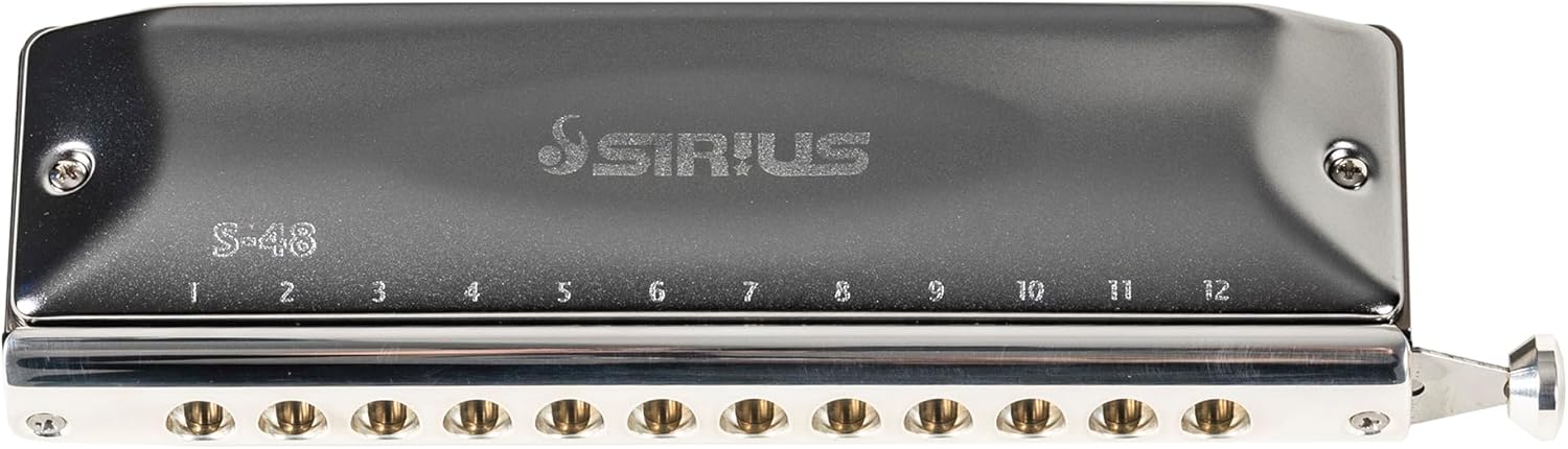 Suzuki S-48S Sirius Chromatic 12-Hole 48-Note Harmonica, Straight Alignment