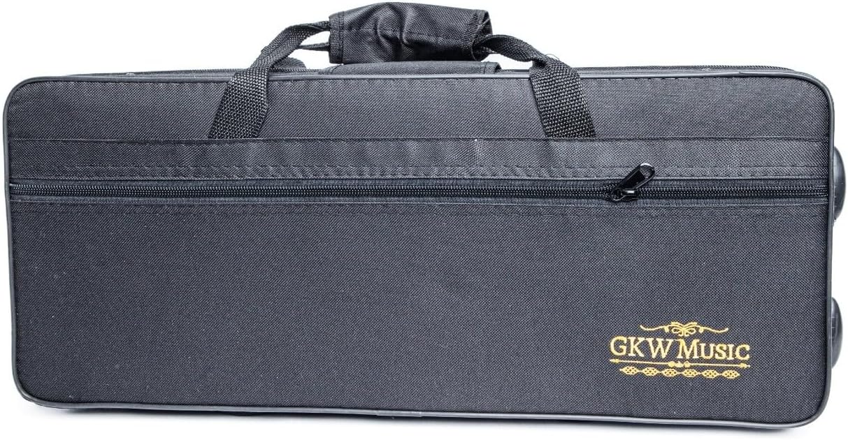 GKW Bb Standard Brass Trumpet for Beginner and Intermediate Players – Student Model with Rich Dark Tone, Easy to Play in High and Low Range, Includes Mouthpiece, Case, and Cleaning Accessories