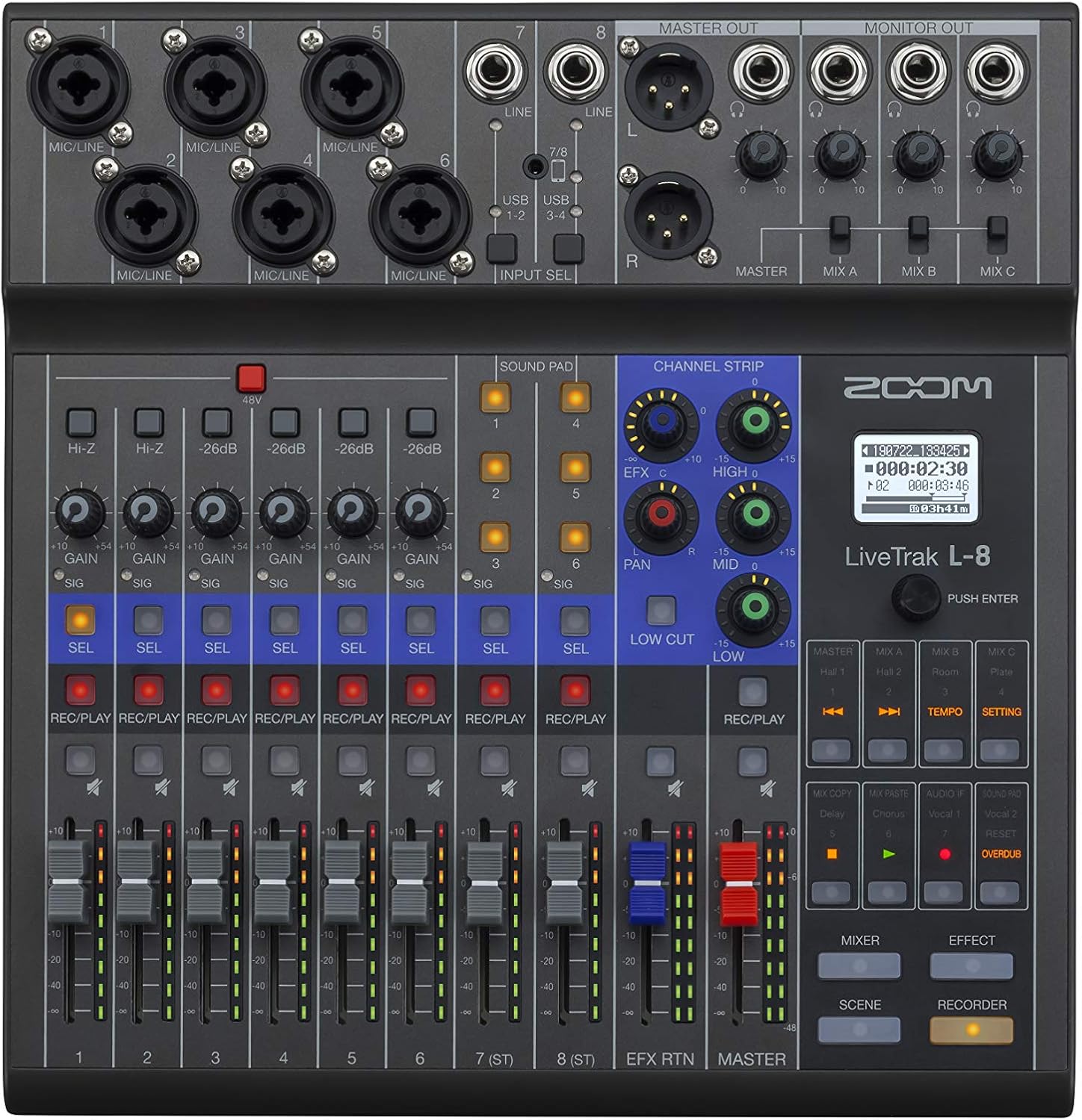 Zoom Podcast Digital Mixer/Recorder (L-8)