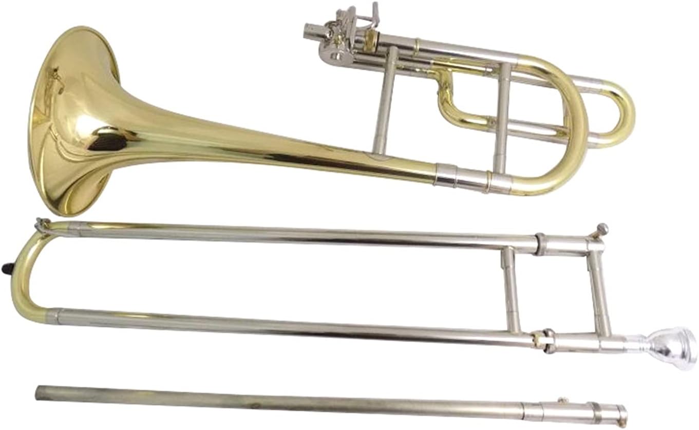 Student Trombone EB Alto Trombone Musical Instruments Children Alto Trombones with Case Mouthpiece Yellow Brass Trombon Trombone Kit